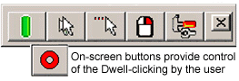 On-screen buttons
